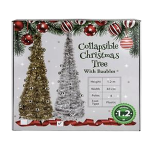Collapsible Christmas Tree with Baubles, 1.2m, Assorted Collapsible Christmas Tree with Baubles, 1.2m, Assorted